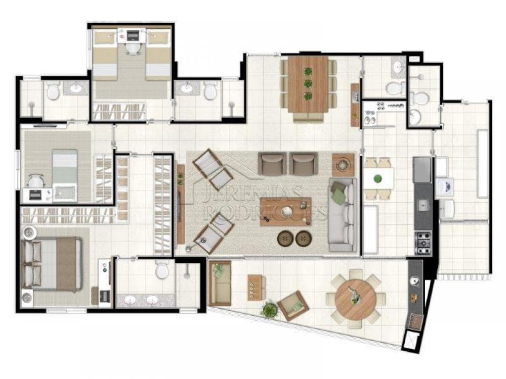 Apartamento à venda com 3 suítes no Condomínio Renaissance em Taubaté/SP. - foto 77