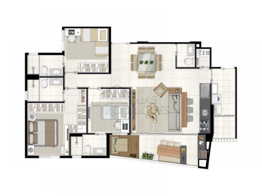 Apartamento à venda com 3 suítes no Condomínio Renaissance em Taubaté/SP. - foto 76