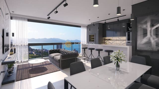 Solare apartamento  3 suítes e 2 vagas no Perequê Porto Belo