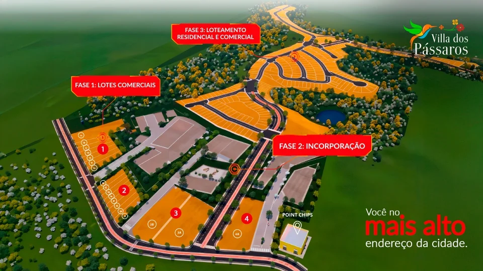 Villa dos Pássaros - Lotes Comerciais com Alto potencial de valorização