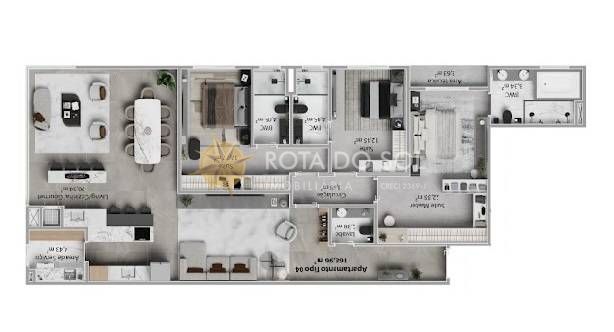 OPORTO apartamento com 3 suítes e 2 vagas em Porto Belo C — foto 31