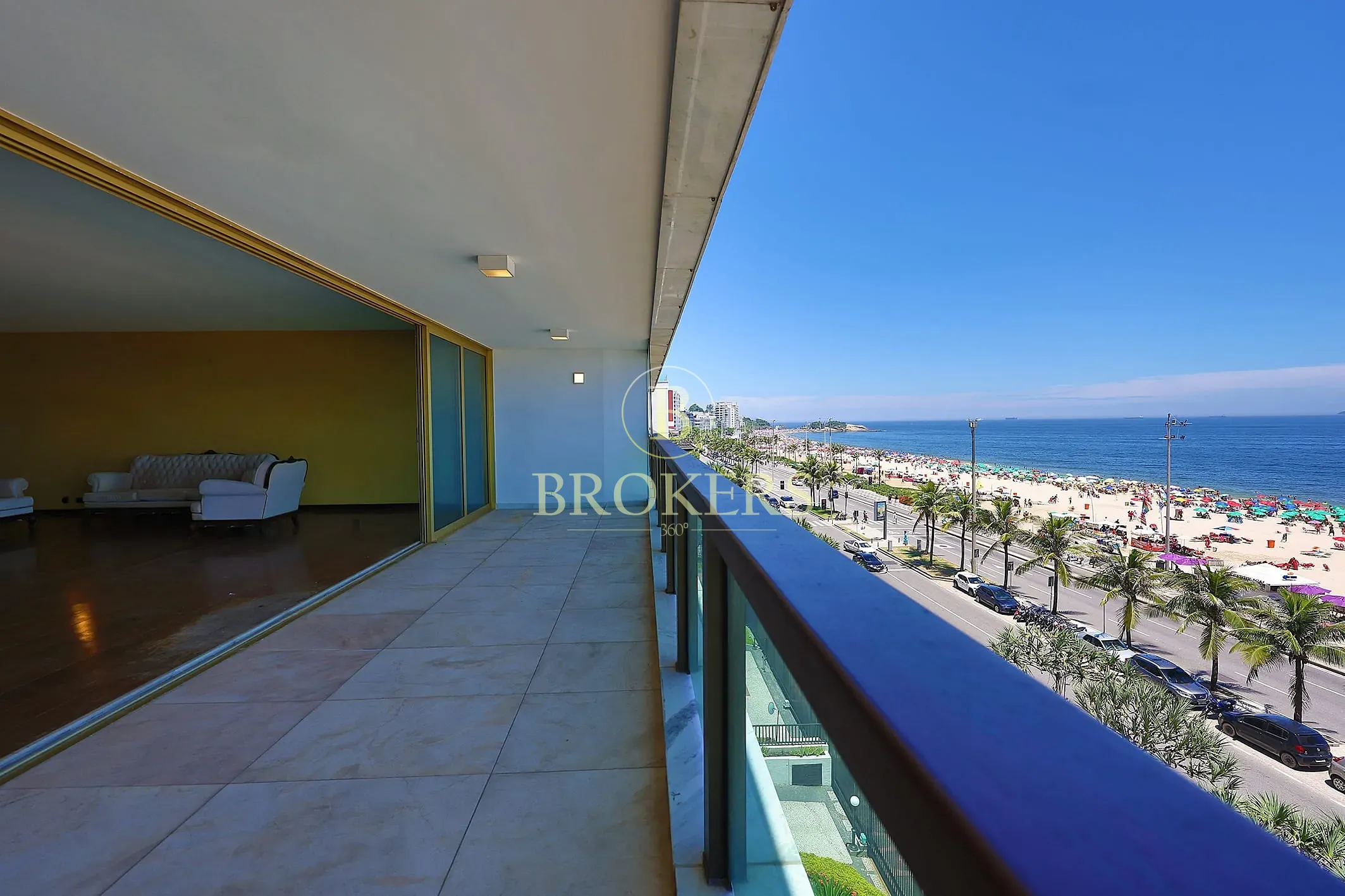 Apartamento à venda, Avenida Vieira Souto - Ipanema. Varanda com vista mar, varanda, salão, 3 quart — foto 11