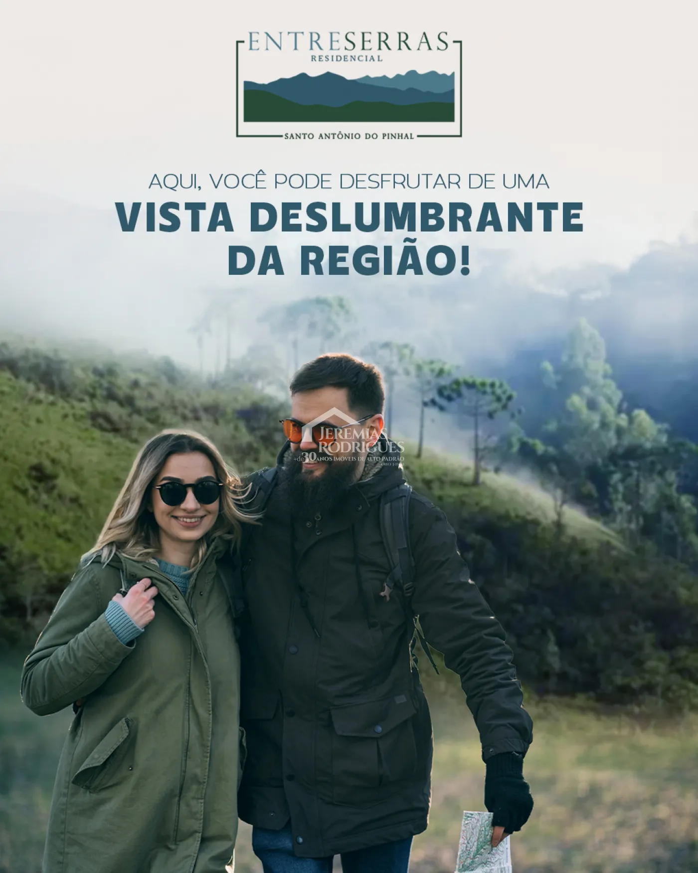 Terrenos à venda, a partir de 1.000 m² no Condomínio EntreSerras em Santo Antônio do Pinhal/SP.