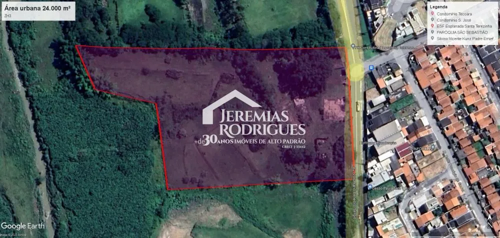 Terreno misto de 24627 m² à venda por R$ 5.390.000,00 - Taubaté/SP