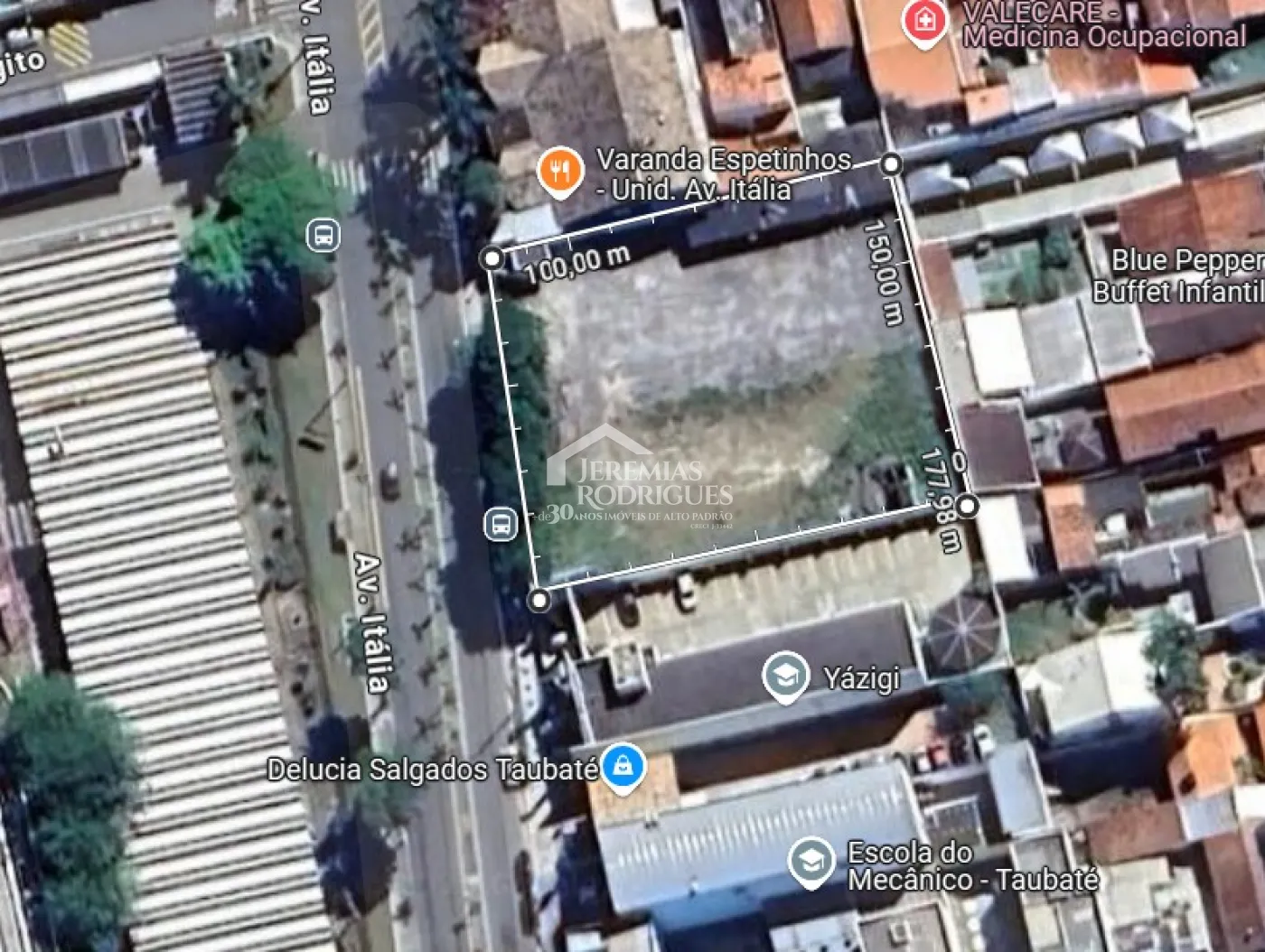 Terreno comercial para venda e locação com 1.600 m² no bairro Jardim das Nações em Taubaté/SP