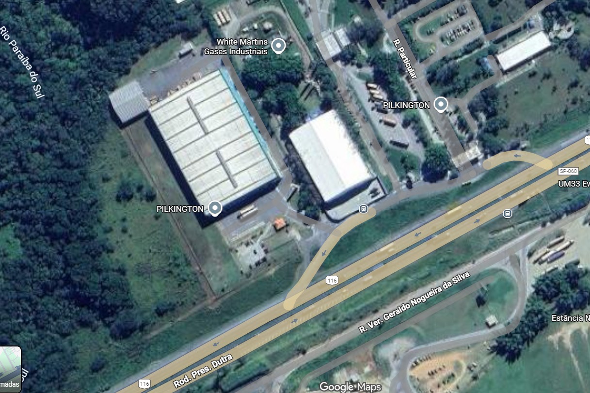 Galpão para locação com 3.900 m² no bairro Santa Luzia, na rodovia pres. Dutra em Caçapava/SP.  