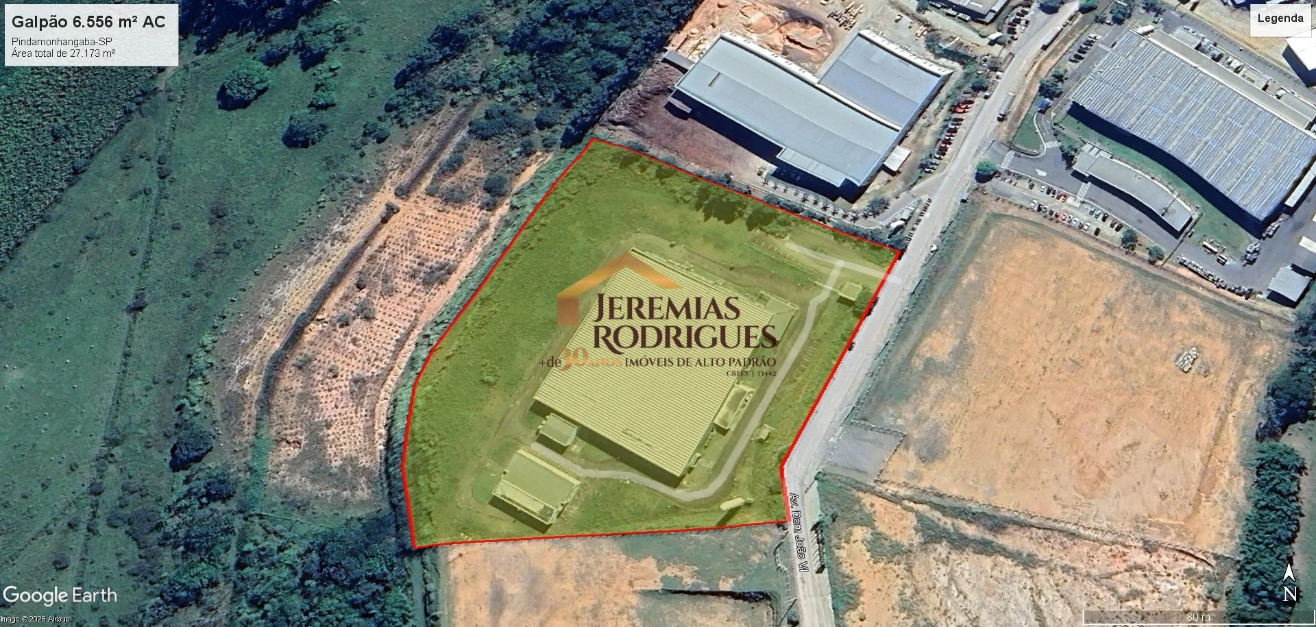 Galpão Comercial para locação no Parque Empresarial Santa Rita em Pindamonhangaba/SP