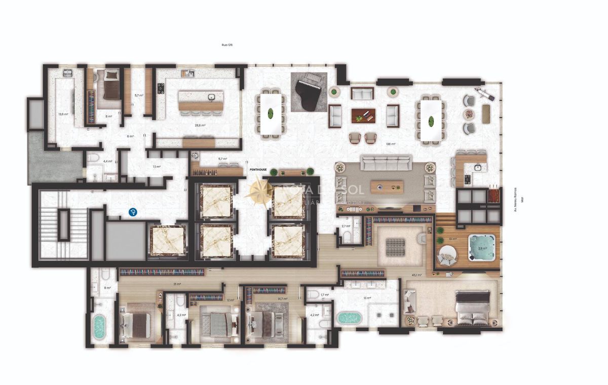 Sweden Dallo Penthouse 4 Suítes e 5 Vagas no Centro de Itapema SC — foto 12