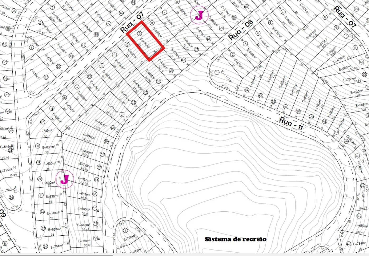 Terreno à venda com 630 m² no Condomínio Campos do Conde em Taubaté/SP.