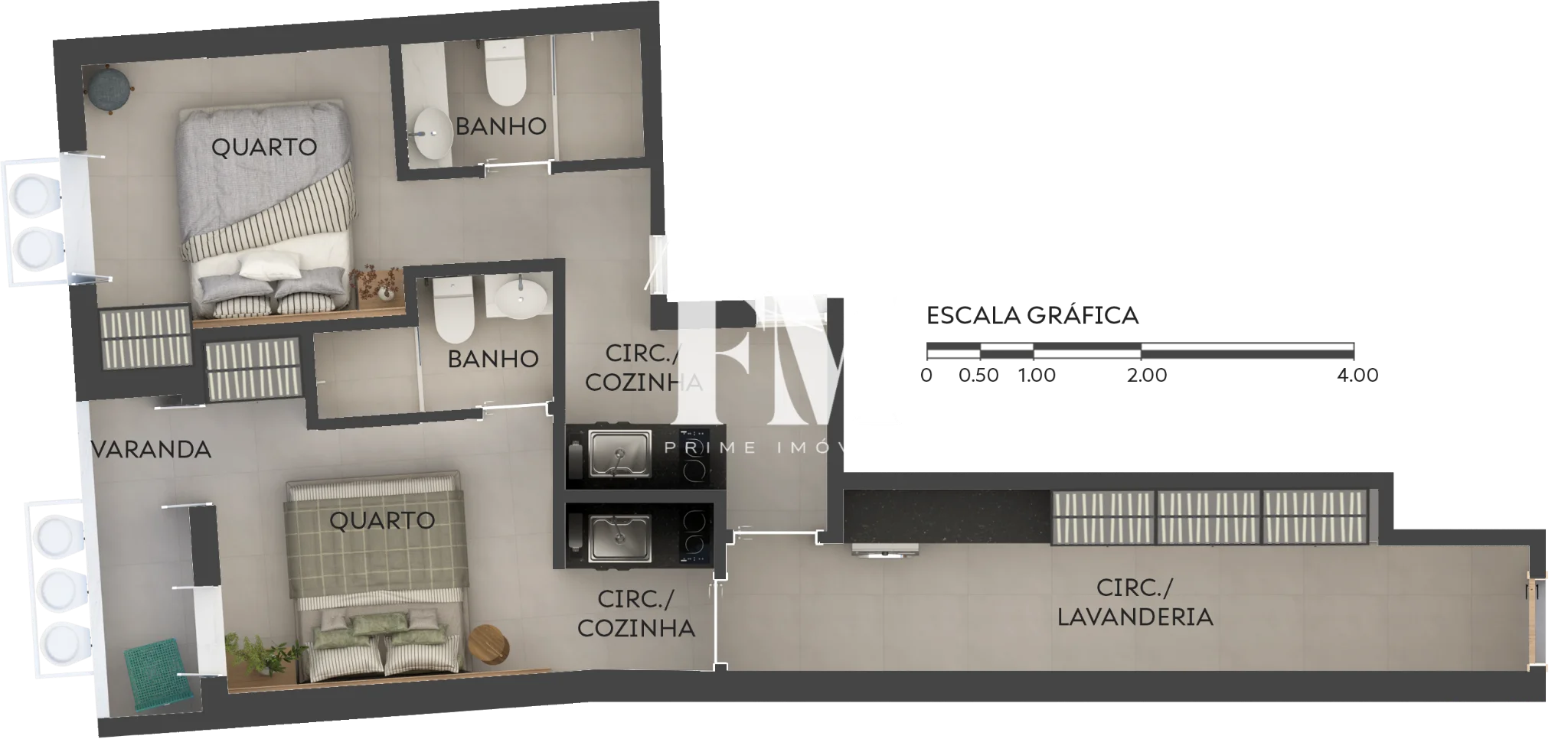 Empreendimento Duetto Bambina – Botafogo | Investimento com rentabilidade de Alta Performance  - foto 13