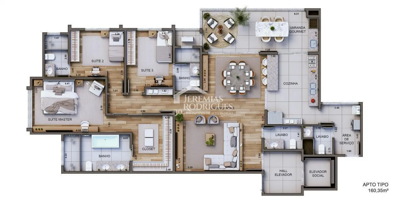 Apartamentos em construção à venda, a partir de 160 m² no Edifício Princesa Leopoldina, em Pindamonhangaba/SP.