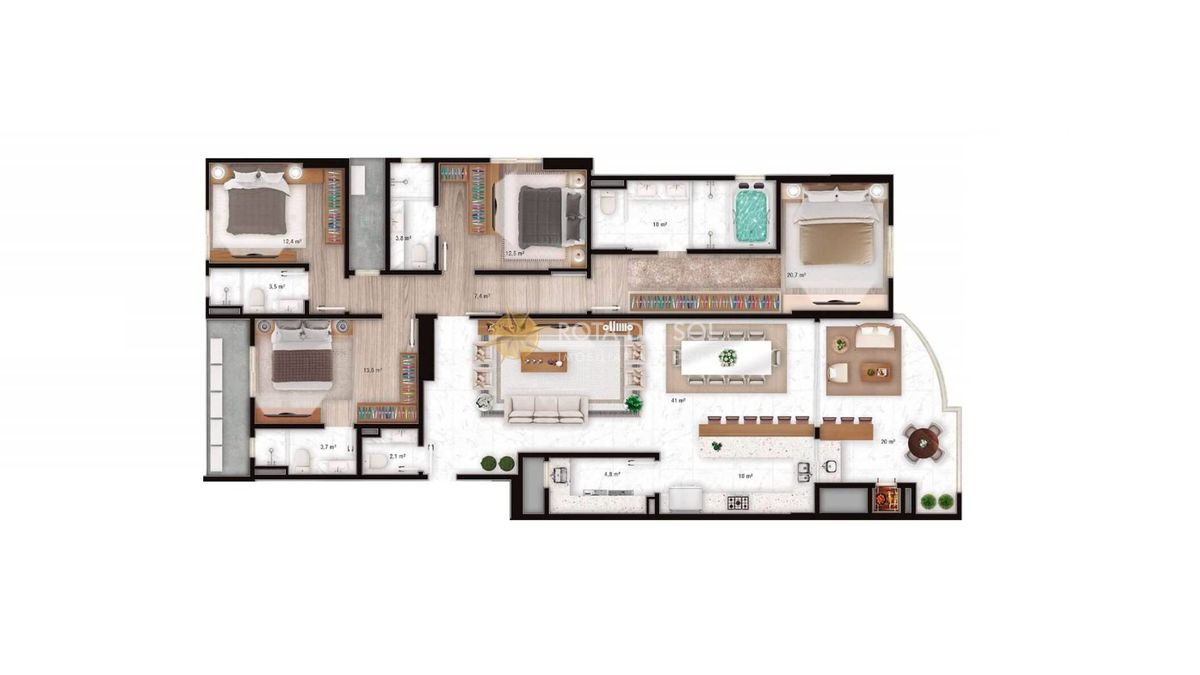 Maison Lafayette Apartamento 4 Suítes Meia Praia Itapema SC