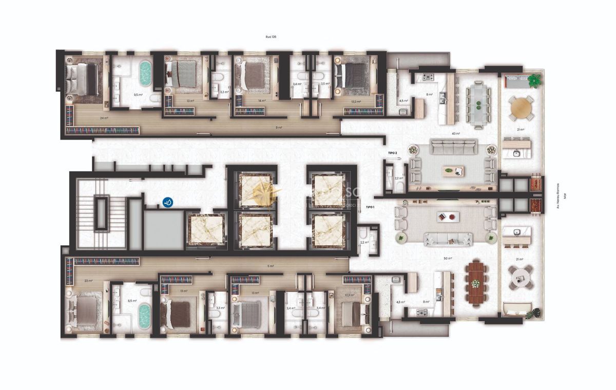 Sweden Dallo Apartamento 4 Suítes e 3 Vagas no Centro de Itapema SC — foto 12