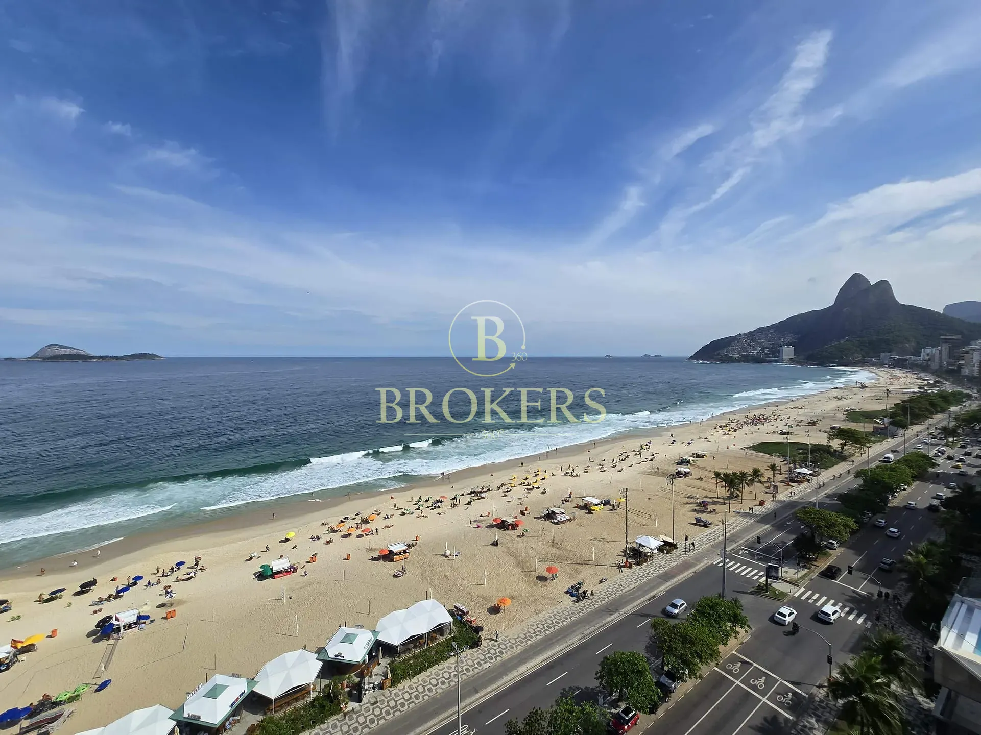 Flat à venda, Av Vieira Souto - Ipanema, Varanda vista mar, sala, 2 quartos sendo 1 suíte, 1 banhei — foto 2