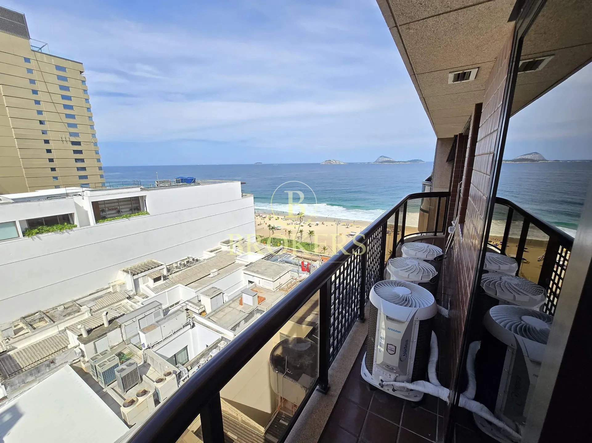Apartamento vista mar para locação, Ipanema, Varanda, 2 quartos / 1 suíte - 2 vagas - 90m²