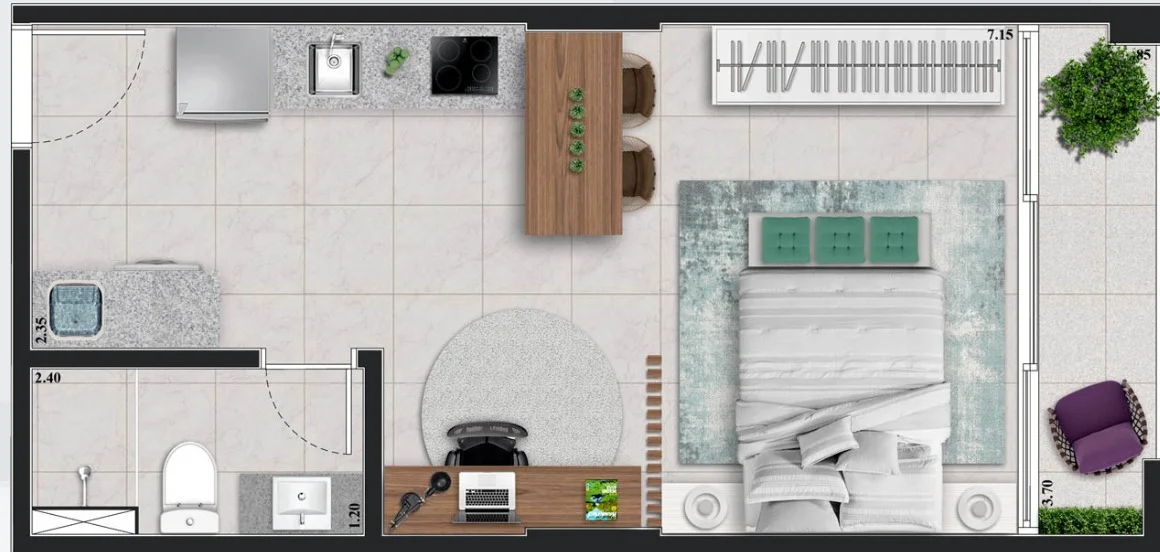 Studio na Vila Mariana - 32m² - Próximo ao Metrô