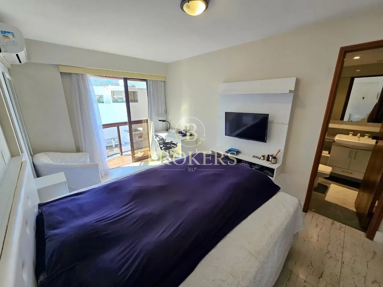 Flat à venda, Av Vieira Souto - Ipanema, Varanda vista mar, sala, 2 quartos sendo 1 suíte, 1 banhei — foto 9