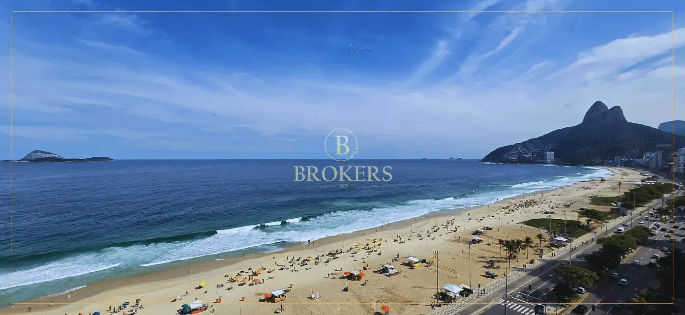 Apartamento vista mar para locação, Ipanema, Varanda, 2 quartos / 1 suíte - 2 vagas - 90m²