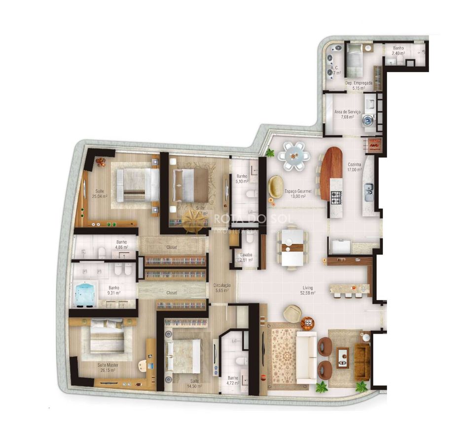 Yachthouse Apartamento Alto Padrão 4 Suítes no Centro de Balneário Camboriú SC