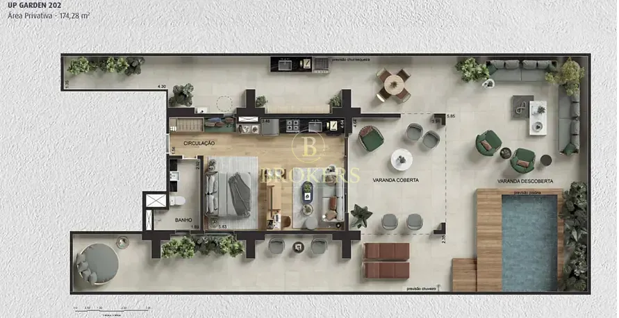 Garden Exclusivo de 175 m² com Vaga de Garagem no Alma Ipanema Residencial Style — foto 31