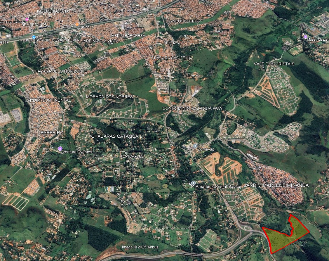 Área à venda com 220.000 m² no bairro Cataguá em Taubaté/SP.