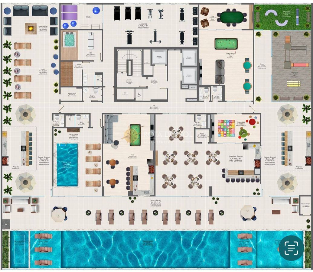 Atlan Tower Apartamentos 3 Suítes e 2 Vagas Centro Itapema SC
