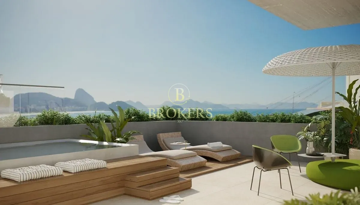 Apartamento Garden duplex à venda no condomínio Canto Mar, Copacabana, Varanda, 4 Suítes, Cozinha a — foto 21