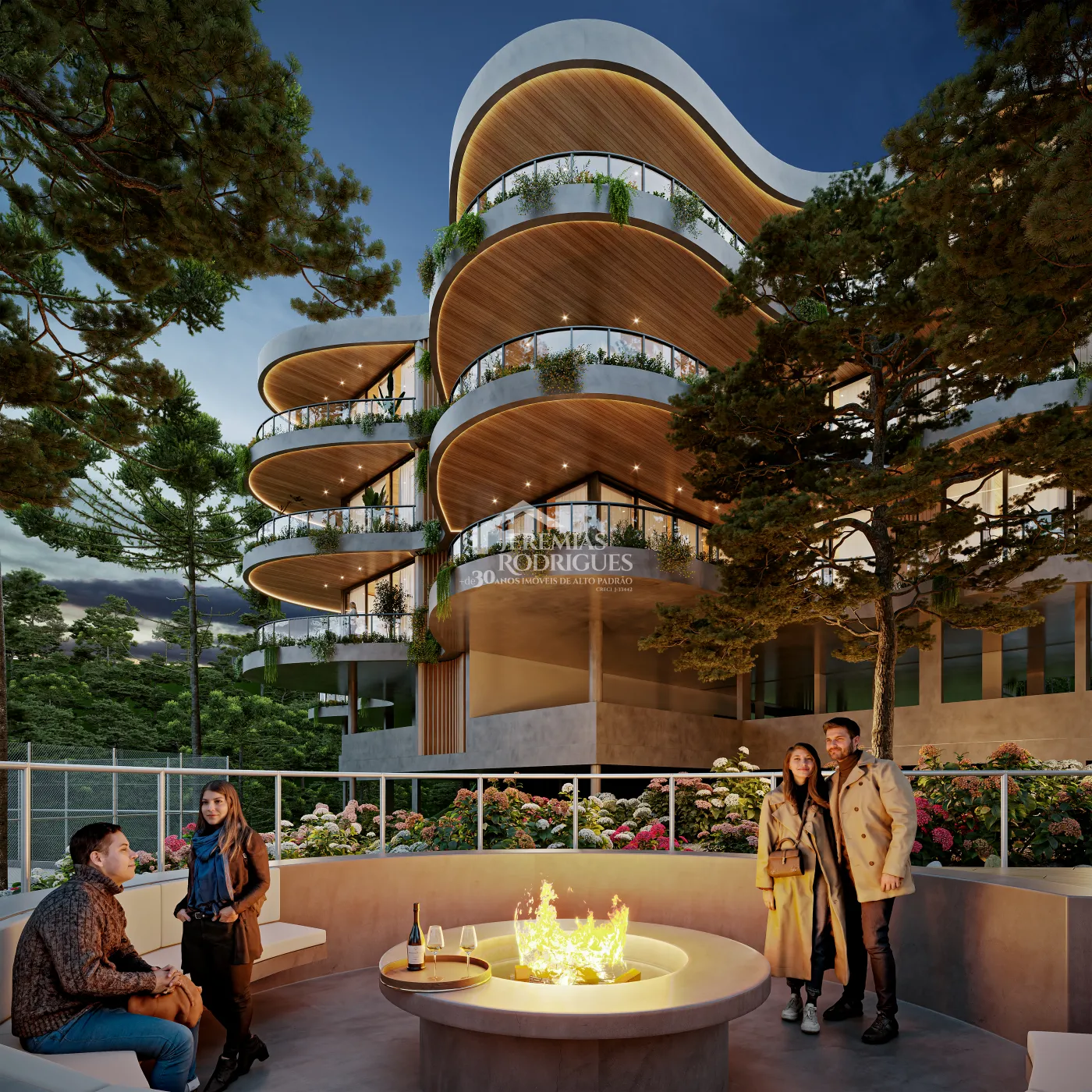 Apartamentos à venda com 2 ou 3 suítes, 164 m² e 192 m² no Ferramont Residencial em Campos do Jordão/SP.