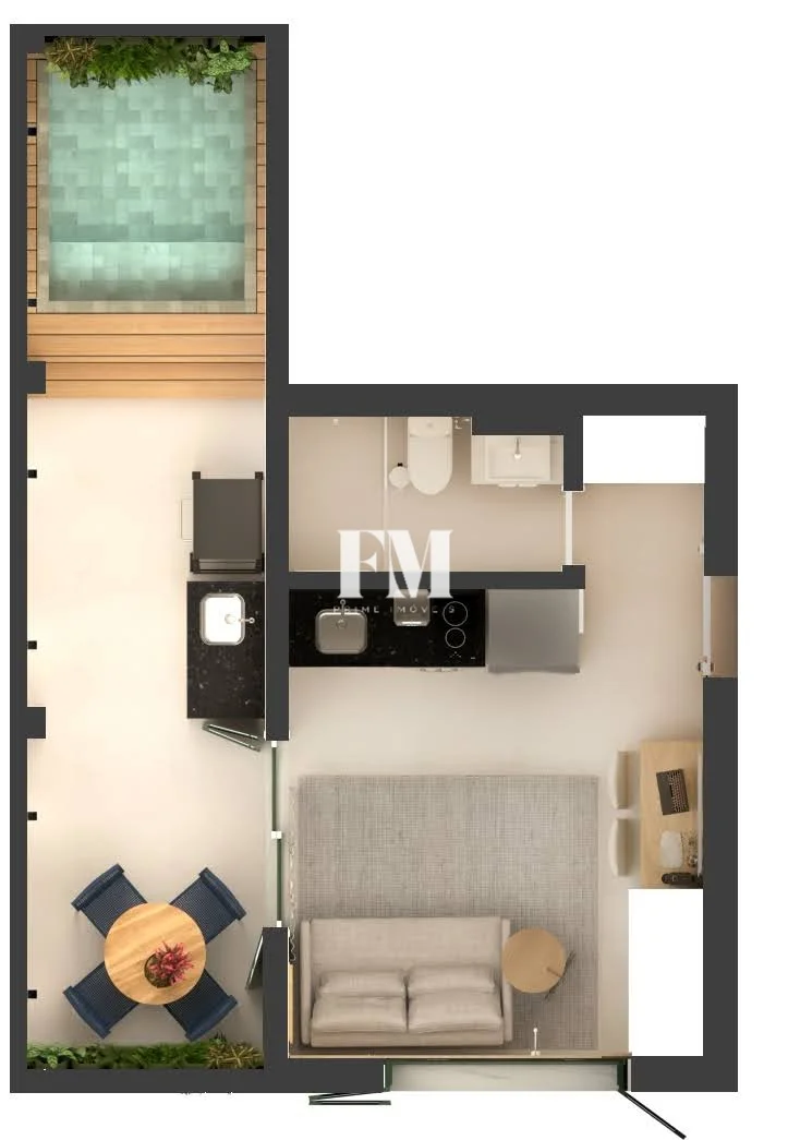 ÚLTIMO GARDEM STÚDIO A VENDA EM COPACABANA - BAIRRO PEIXOTO - PRONTO PARA ENTRAR E MORAR - 36 M² - foto 24