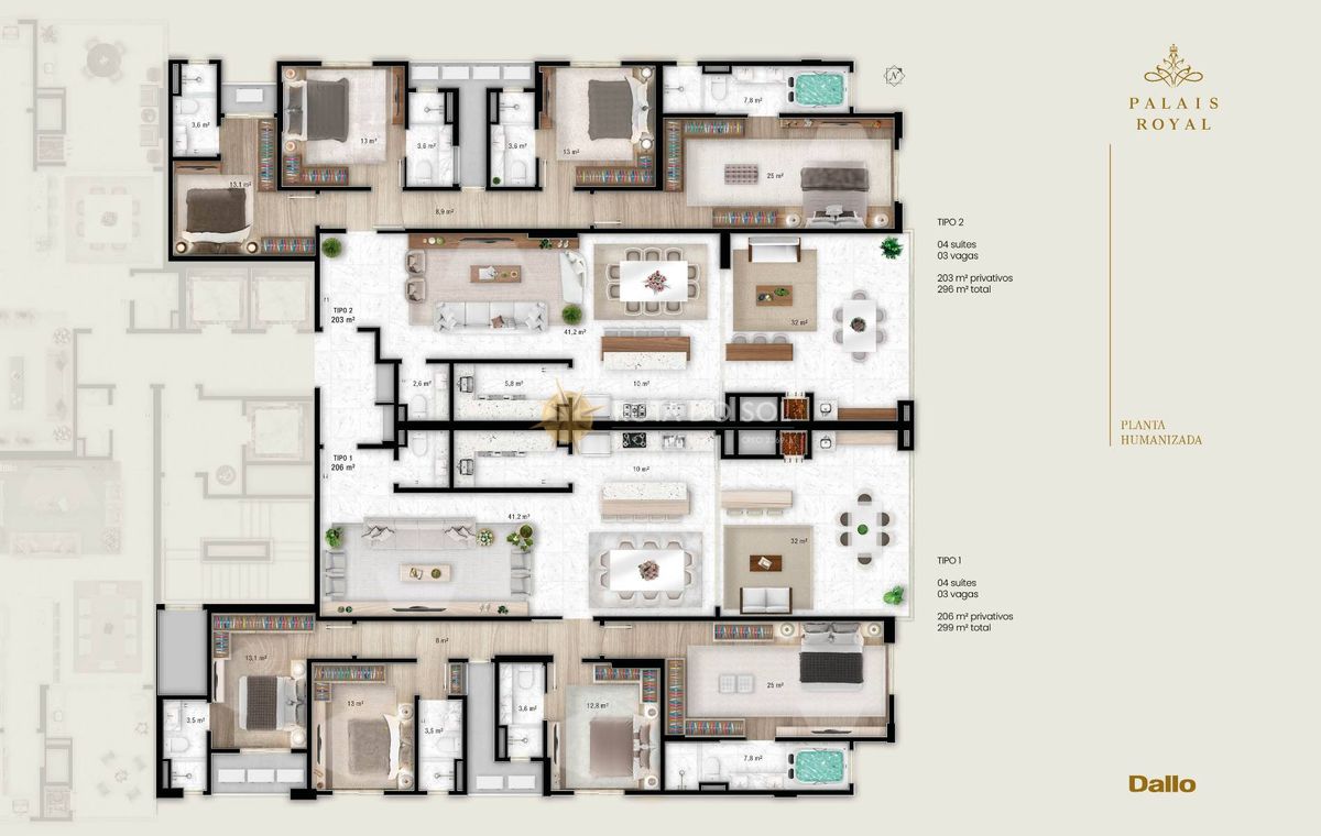 Palais Royal Apartamento Vista Mar 4 Suítes Porto Belo Sc — foto 13