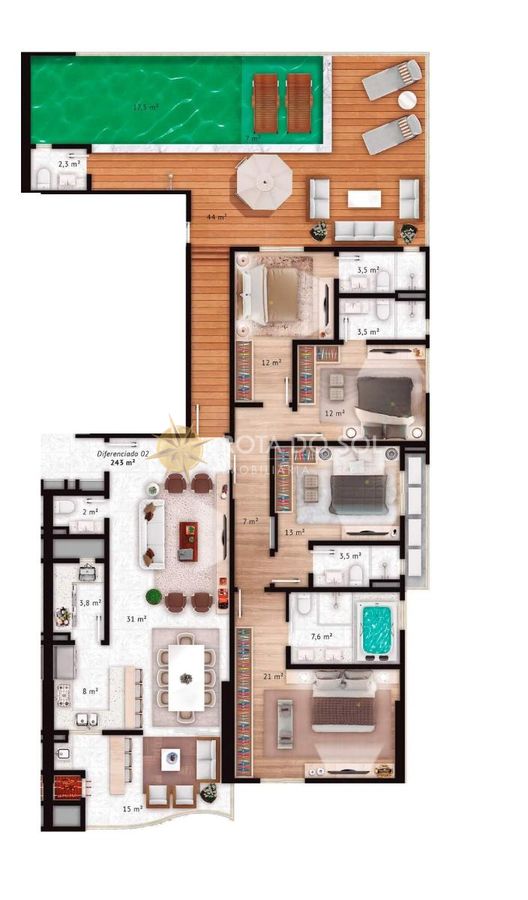 Ristretto Apartamento 4 Suítes e Piscina Privativa no Canto da Praia Itapema/Sc — foto 42