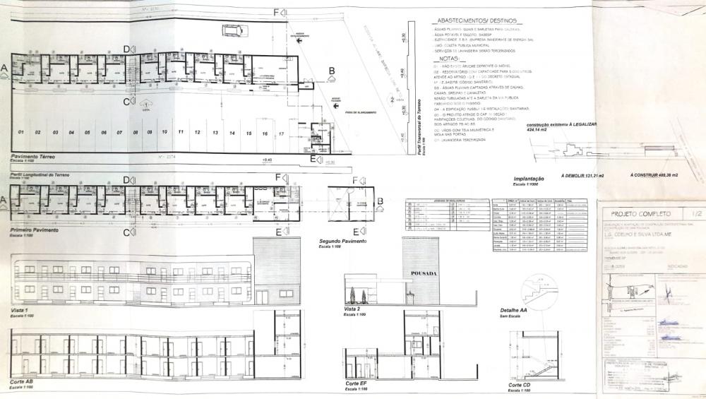 Pousada com 488 m² - Tremembé/SP