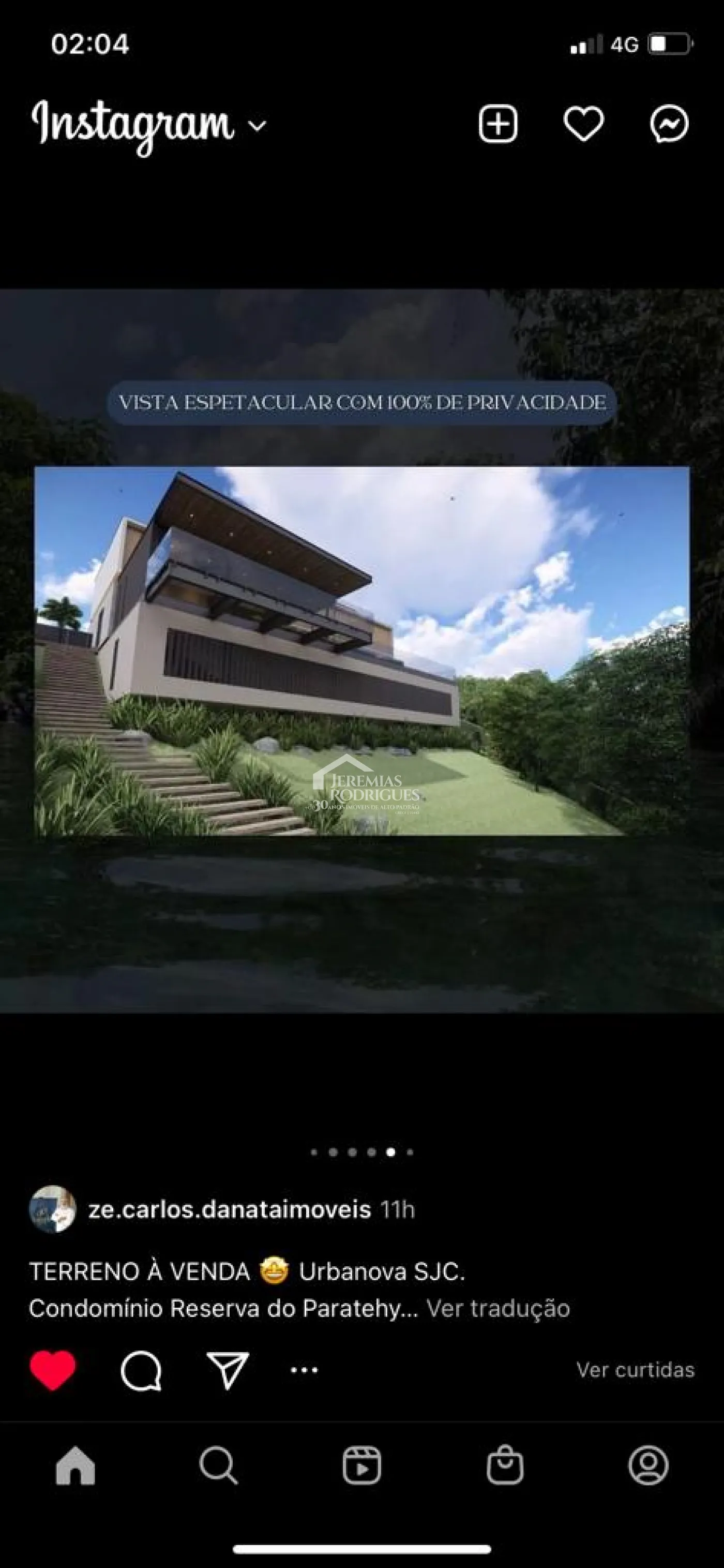 Terreno à venda com 1.385 m² no Condomínio Reserva do Paratehy em São José dos Campos/SP.