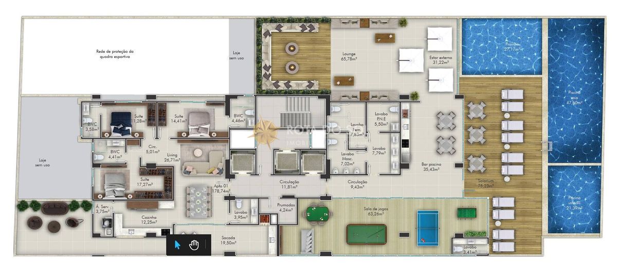 Sunny Place Apartamento 3 Suítes Meia Praia Itapema SC