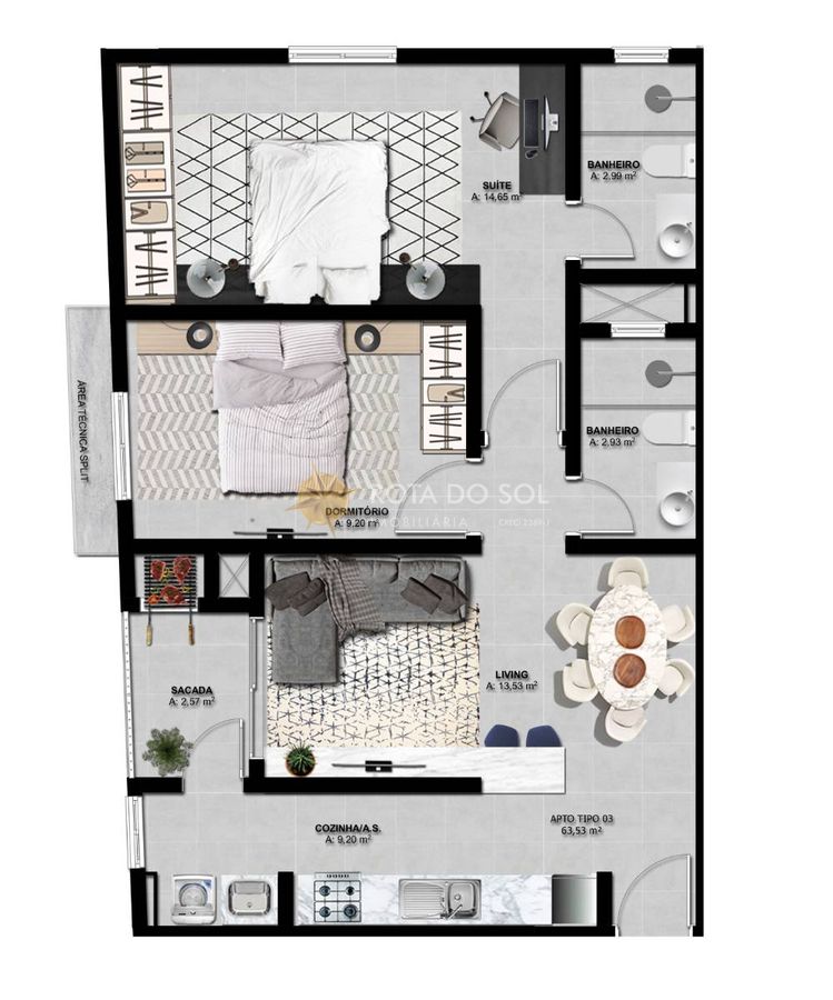 San Pietro Apartamento 2 Quartos Perequê Porto Belo SC — foto 16