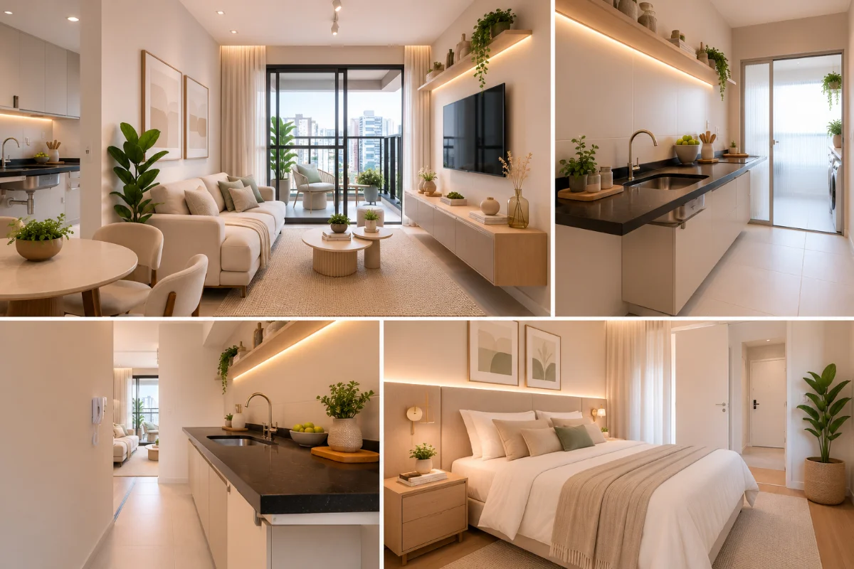 Apartamento 50 m² | 1 dormitório (suíte) | 350 m do metrô Santa Cruz