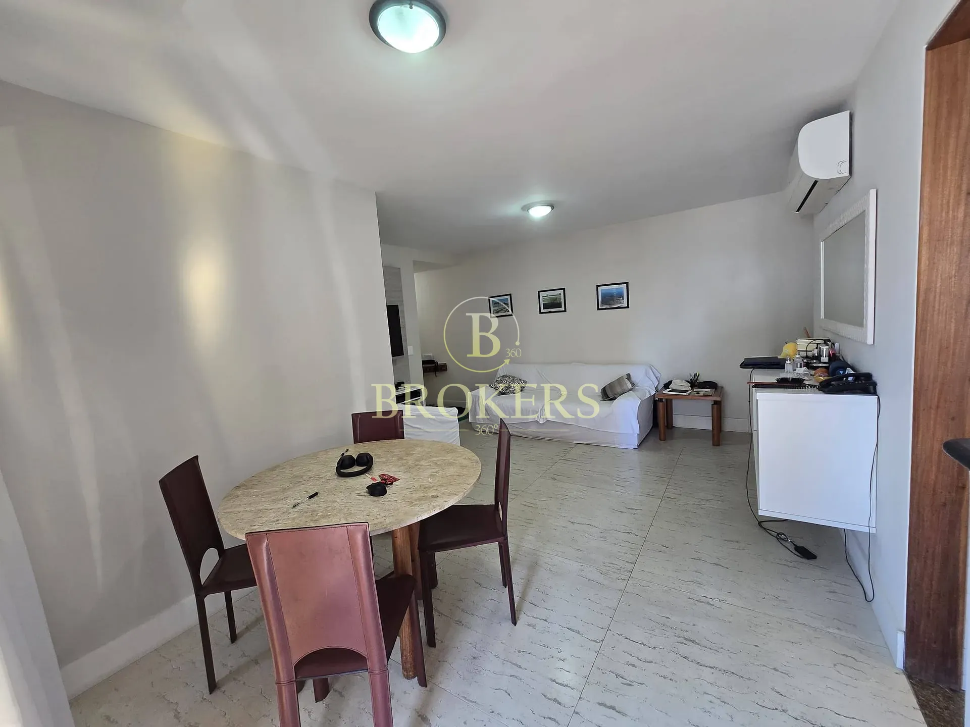 Flat à venda, Av Vieira Souto - Ipanema, Varanda vista mar, sala, 2 quartos sendo 1 suíte, 1 banhei — foto 5