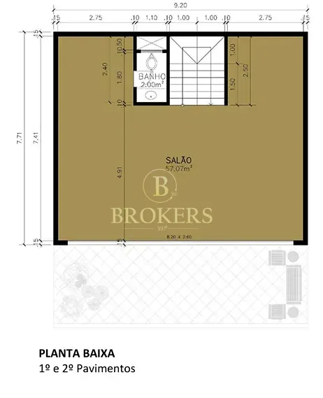 Prédio corporativo independente com 4 pavimentos em Botafogo