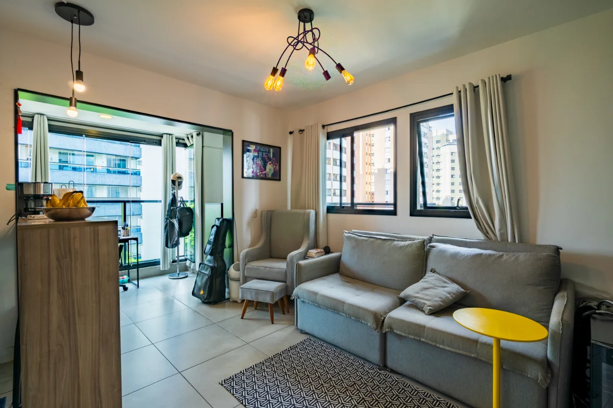 Studio mobiliado 43 m² | 700 m do metrô Praça da Árvore