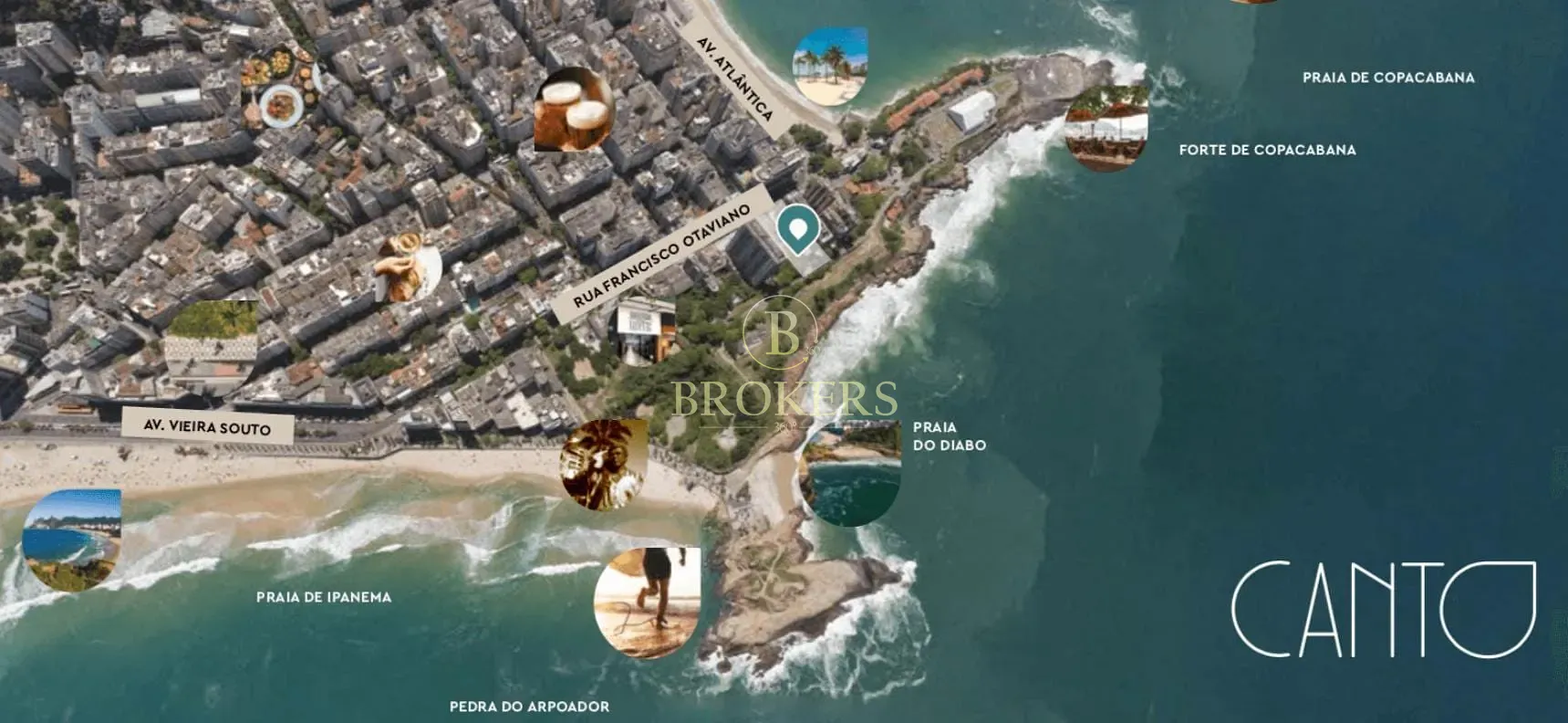 Apartamento Garden duplex à venda no condomínio Canto Mar, Copacabana, Varanda, 4 Suítes, Cozinha a — foto 4
