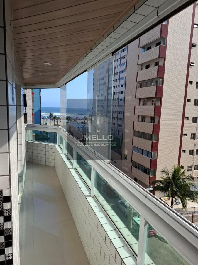 Apartamento para Venda em Praia Grande, Guilhermina, 2 dormitórios, 1 suíte, 1 banheiro, 1 vaga