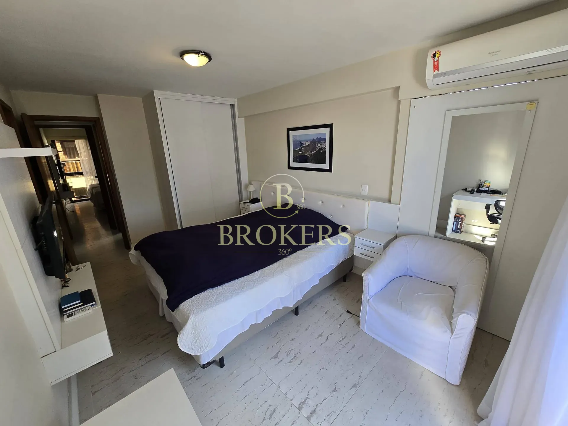 Flat à venda, Av Vieira Souto - Ipanema, Varanda vista mar, sala, 2 quartos sendo 1 suíte, 1 banhei — foto 11