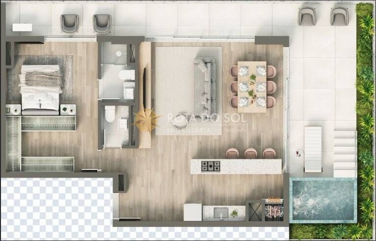 Vértice Apartamento 1 Suíte Piscina Privativa Vivapark Porto Belo SC
