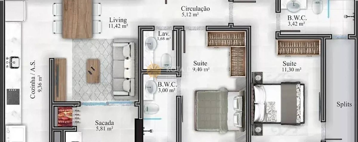 Residencial Lisboa Apartamento 2 Suítes Morretes Itapema SC