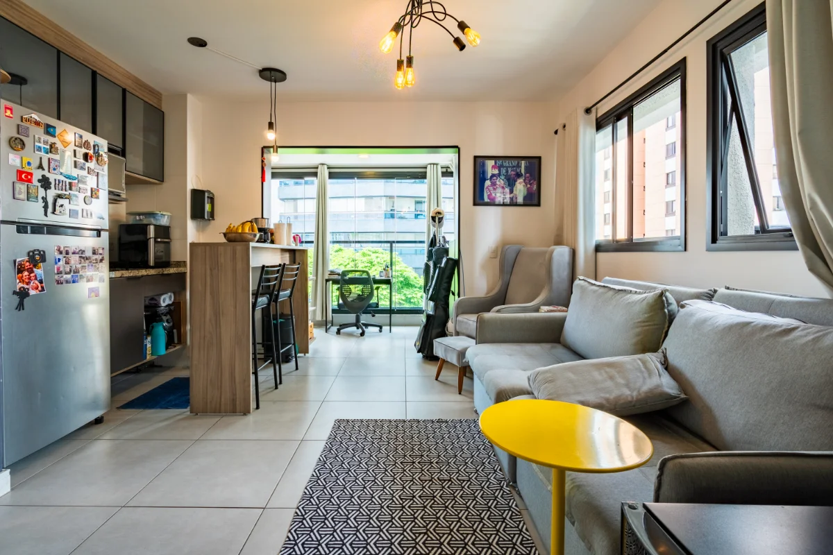 Studio mobiliado 43 m² | 700 m do metrô Praça da Árvore