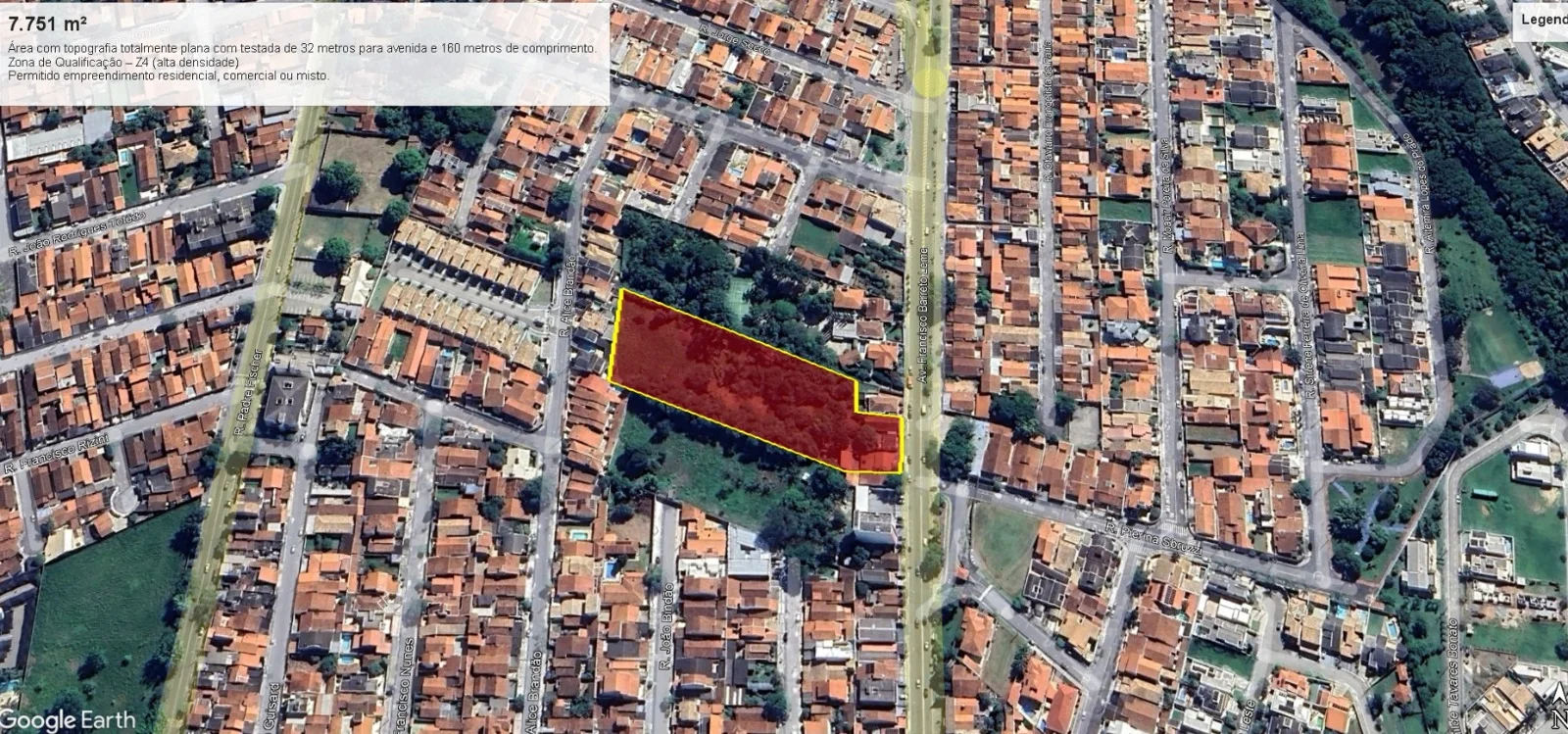 Área à venda no bairro Vila São Geraldo em Taubaté/SP