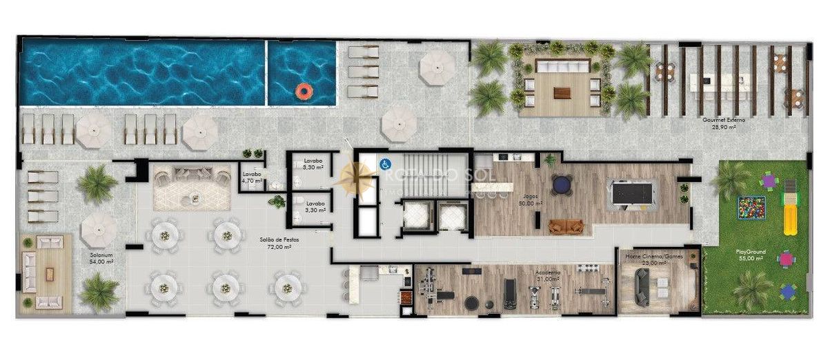 Residencial Villa Aurora Apartamento 3 Suítes e 2 Vagas em Meia Praia Itapema SC