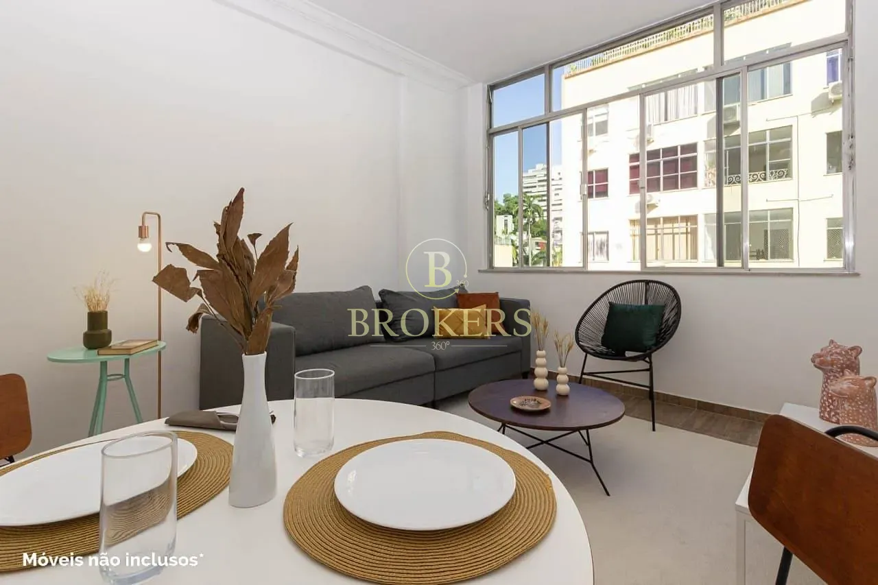 Apartamento à Venda, Laranjeiras, Sala, 2 quartos, 1 banheiro social, 1 vaga - 93 m² - Rio de Janei — foto 1