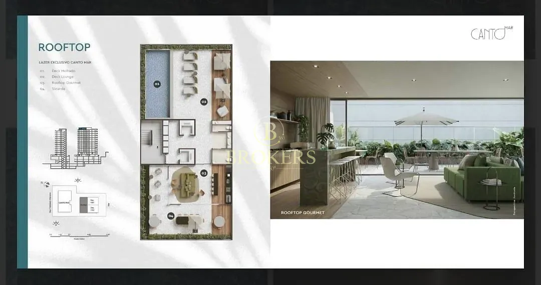 Apartamento Garden duplex à venda no condomínio Canto Mar, Copacabana, Varanda, 4 Suítes, Cozinha a — foto 25