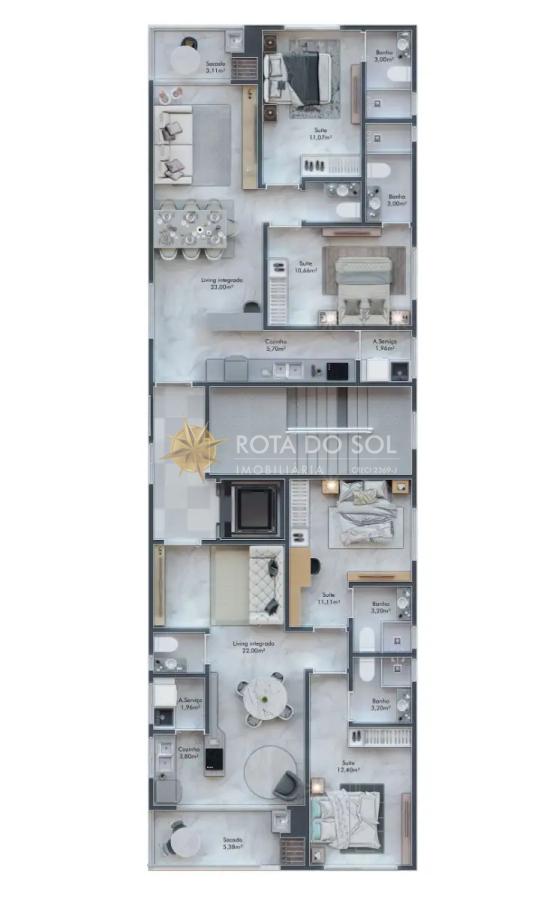 Málaga apartamento com 2 suítes e 1 vaga no Perequê — foto 27